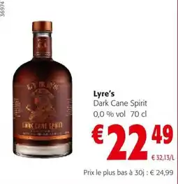 Colruyt Lyre's Dark Cane Spirit aanbieding