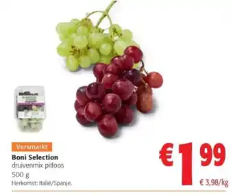 Colruyt Boni Selection druivenmix pitloos aanbieding