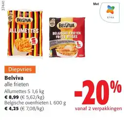 Colruyt Diepvries Belviva alle frieten aanbieding