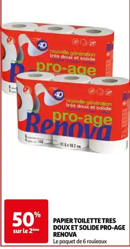 Auchan papier toilette tres doux et solide pro-age renova aanbieding