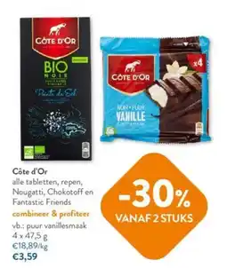 OKay Côte d'Or alle tabletten, repen, Nougatti, Chokotoff en Fantastic Friends aanbieding