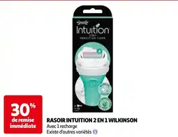 Auchan Rasoir intuition 2 en 1 wilkinson aanbieding