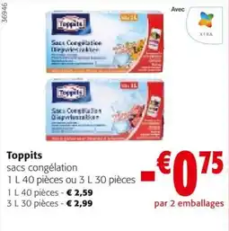 Colruyt Toppits sacs congélation aanbieding