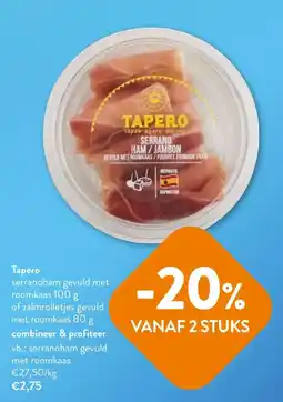 OKay Tapero serranoham gevuld met roomkaas aanbieding