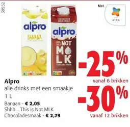 Colruyt Alpro alle drinks met een smaakje aanbieding