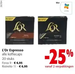 Colruyt L'Or Espresso alle koffiecaps aanbieding