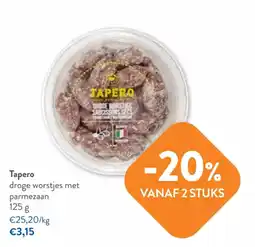 OKay Tapero droge worstjes met parmezaan aanbieding