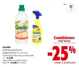 Colruyt Carolin volledig assortiment aanbieding