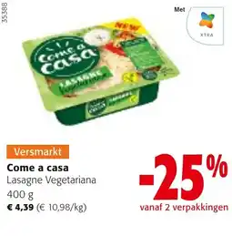 Colruyt Come a casa lasagne vegetaria aanbieding