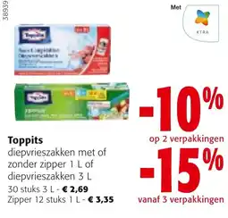 Colruyt Toppits diepvrieszakken aanbieding