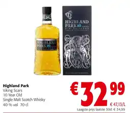 Colruyt Highland Park Viking Scars aanbieding