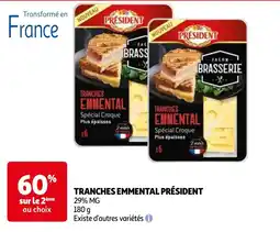 Auchan tranches emmental président aanbieding