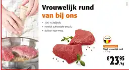 Colruyt Steak vrouwelijk rund aanbieding