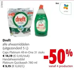 Colruyt Dreft alle afwasmiddelen aanbieding