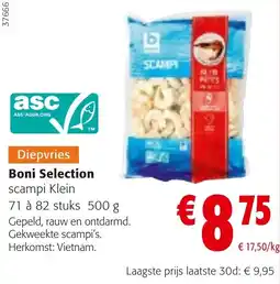 Colruyt Boniselection scampi klein aanbieding