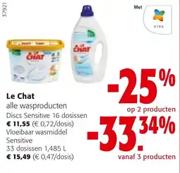 Colruyt Le Chat alle wasproducten aanbieding