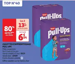 Auchan culottes d'apprentissage pull ups aanbieding