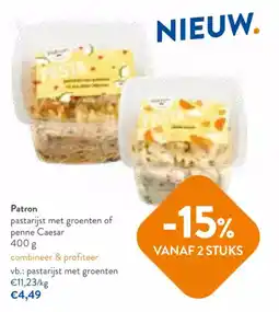OKay Patron pastarijst met groenten of penne Caesar aanbieding