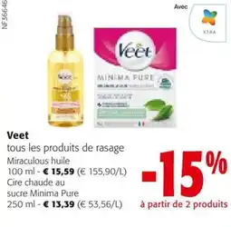 Colruyt Veet tous les produits de rasage aanbieding
