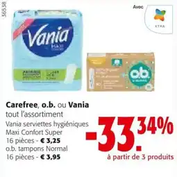Colruyt Vania serviettes hygiéniques aanbieding