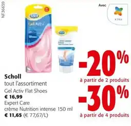 Colruyt Scholl tout l'assortiment Gel Activ Flat Shoes aanbieding
