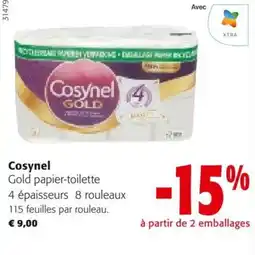 Colruyt Cosynel Gold papier-toilette aanbieding