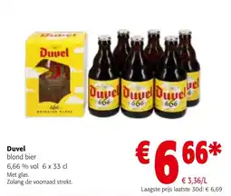 Colruyt Duvel blond bier aanbieding