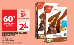 Auchan céréales special k kelloggs chocolat noir aanbieding
