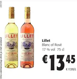 Colruyt Lillet Blanc of Rosé aanbieding