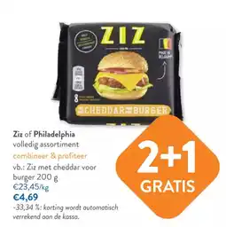 OKay Ziz of Philadelphia cheddar burger aanbieding