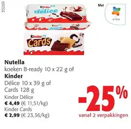 Colruyt Nutella koeken B-ready aanbieding