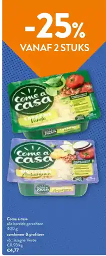 OKay Come a casa alle bereide gerechten aanbieding