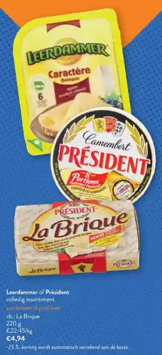 OKay Leerdammer of Président aanbieding