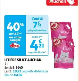 Auchan Litière silice auchan aanbieding