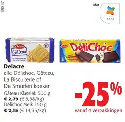 Colruyt Delacre alle Délichoc, Gâteau, La Biscuiterie of De Smurfen koeken aanbieding