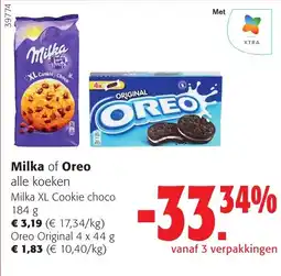 Colruyt Milka of Oreo alle koeken aanbieding