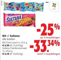 Colruyt BN of Sultana alle koeken aanbieding