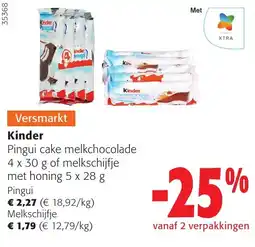 Colruyt Kinder Pingui cake melkchocolade aanbieding