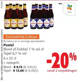 Colruyt Postel Blond of Dubbel aanbieding