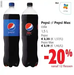 Colruyt Pepsi of Pepsi Max cola aanbieding