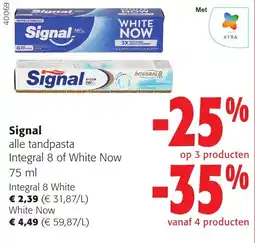 Colruyt Signal alle tandpasta aanbieding