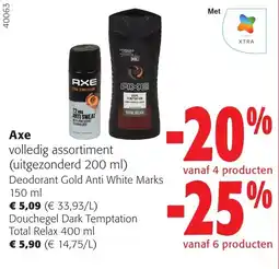 Colruyt Axe volledig assortiment aanbieding