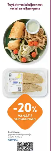 OKay Traybake van kabeljauw met venkel en volkoren pasta aanbieding