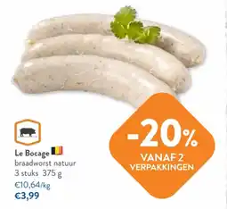 OKay Le Bocage braadworst natuur aanbieding