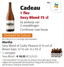 Colruyt Cadeau 1 fles Sexy Blond aanbieding
