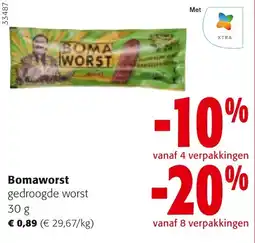 Colruyt Bomaworst gedroogde worst aanbieding