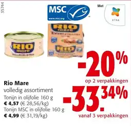 Colruyt Rio Mare volledig assortiment aanbieding