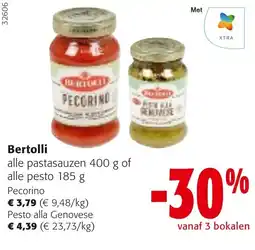 Colruyt Bertolli pastasauzen aanbieding