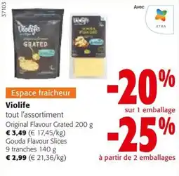 Colruyt Violife tout l'assortiment aanbieding
