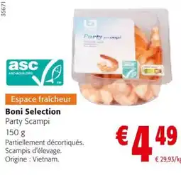 Colruyt Boni Selection Party Scampi aanbieding